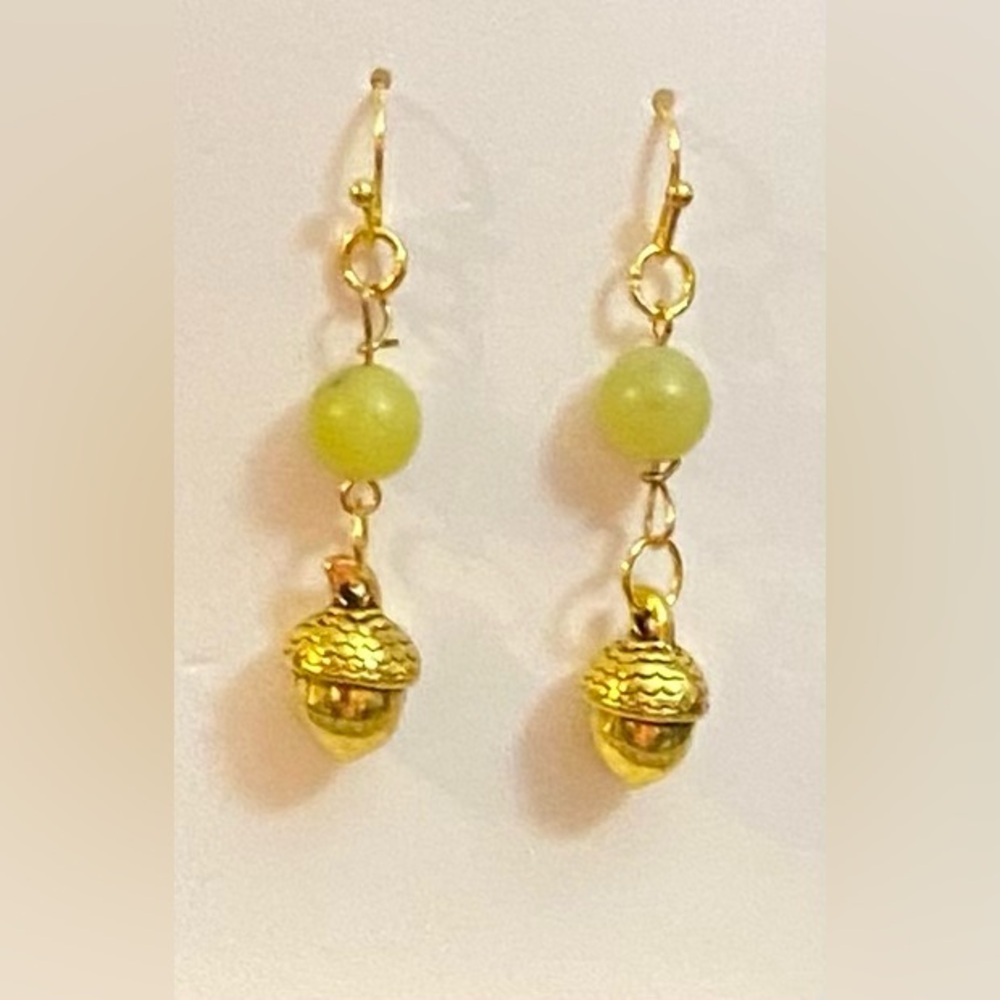 Jade earrings NEW - Strictly Canadian!